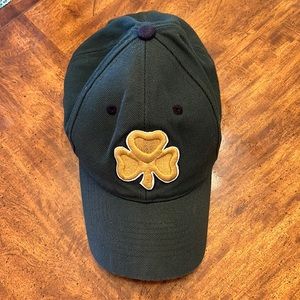 University of Notre Dame Green Hat with Shamrock